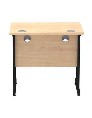 Dynamic Impulse 800 x 600mm Straight Office Desk Maple Top Black Cantilever Leg MI003251
