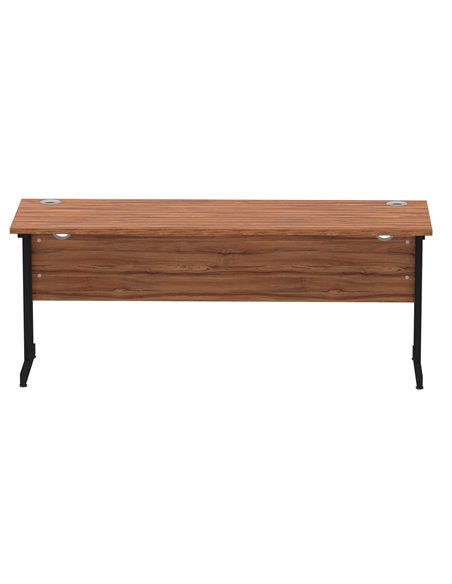 Dynamic Impulse 1800 x 600mm Straight Office Desk Walnut Top Black Cantilever Leg MI003280 - pic 77295 | FastDaddyshop