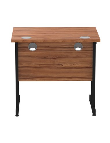 Dynamic Impulse 800 x 600mm Straight Office Desk Walnut Top Black Cantilever Leg MI003281