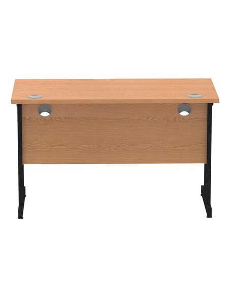 Dynamic Impulse 1200 x 600mm Straight Office Desk Oak Top Black Cantilever Leg MI003286 - pic 77316 | FastDaddyshop