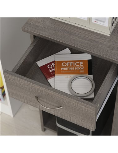 HOMCOM L-Shaped Corner Computer Desk w/ 2 Shelves Wide Worktop Keyboard Tray Drawer & CPU Stand Home Office Study Bedroom Furnit
