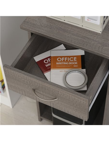 HOMCOM L-Shaped Corner Computer Desk w/ 2 Shelves Wide Worktop Keyboard Tray Drawer & CPU Stand Home Office Study Bedroom Furnit - pic 7732 | FastDaddyshop