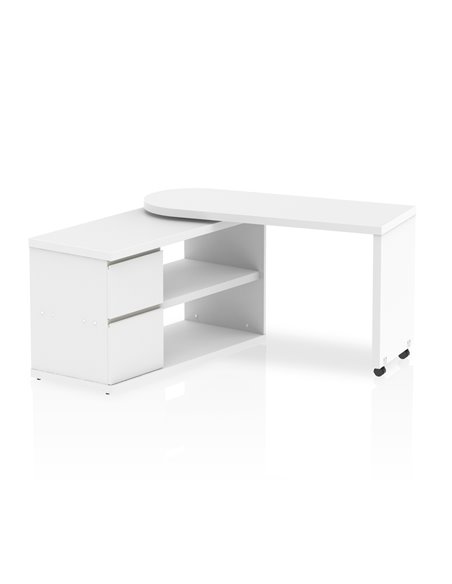 Dynamic Fleur Smart Storage Office Desk White HO00101 - pic 77496 | FastDaddyshop