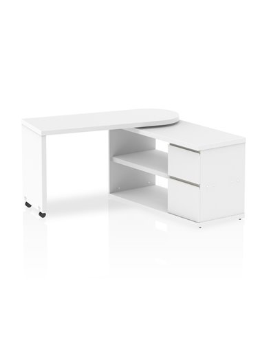 Dynamic Fleur Smart Storage Office Desk White HO00101