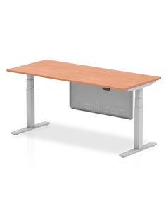 Dynamic Air Modesty 1800 x 800mm Height Adjustable Office Desk Beech Top Modesty Panel HA01284