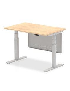 Dynamic Air Modesty 1200 x 800mm Height Adjustable Office Desk Maple Top Modesty Panel HA01293