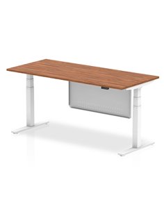 Dynamic Air Modesty 1800 x 800mm Height Adjustable Office Desk Walnut Top Modesty Panel HA01308
