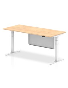 Dynamic Air Modesty 1800 x 800mm Height Adjustable Office Desk Maple Top Modesty Panel HA01316