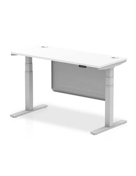 Dynamic Air Modesty 1400 x 600mm Height Adjustable Office Desk White Top Cable Ports Modesty Panel HA01370 - pic 77951 | FastDaddyshop