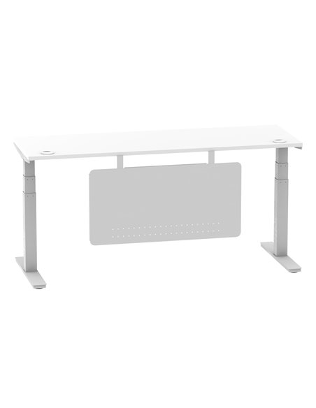 Dynamic Air Modesty 1800 x 600mm Height Adjustable Office Desk White Top Cable Ports Modesty Panel HA01372 - pic 77963 | FastDaddyshop
