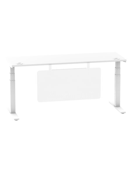 Dynamic Air Modesty 1800 x 600mm Height Adjustable Office Desk White Top Cable Ports Modesty Panel HA01392 - pic 78053 | FastDaddyshop