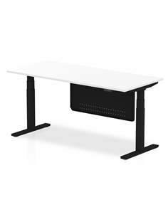 Dynamic Air Modesty 1800 x 800mm Height Adjustable Office Desk White Top Modesty Panel HA01436