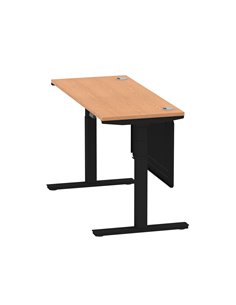 Dynamic Air Modesty 1400 x 600mm Height Adjustable Office Desk Oak Top Cable Ports Modesty Panel HA01482 2