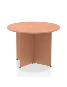 Dynamic Impulse 1000mm Round Table Beech Top Arrowhead Leg I003395
