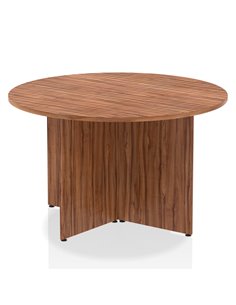 Dynamic Impulse 1200mm Round Table Walnut Top Arrowhead Leg I003404