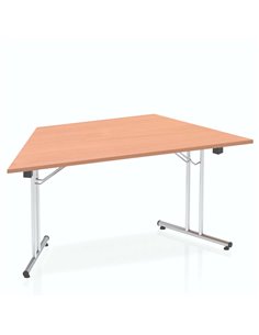 Dynamic Impulse 1600mm Folding Trapezium Table Beech Top I000693