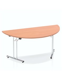Dynamic Impulse 1600mm Folding Semi-circle Table Beech Top I000694