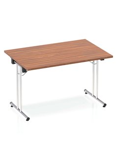 Dynamic Impulse 1200mm Folding Rectangular Table Walnut Top I000699