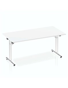 Dynamic Impulse 1600mm Folding Rectangular Table White Top I000709