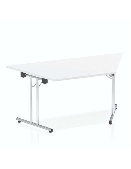 Dynamic Impulse 1600mm Folding Trapezium Table White Top I000711 - pic 79065 | FastDaddyshop
