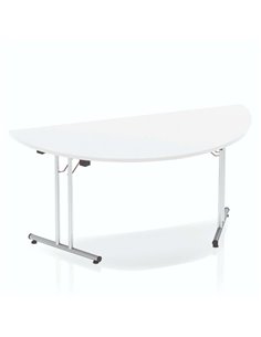 Dynamic Impulse 1600mm Folding Semi-circle Table White Top I000712