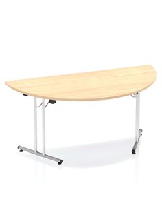 Dynamic Impulse 1600mm Folding Semi-circle Table Maple Top I000721