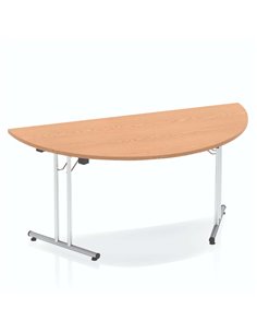Dynamic Impulse 1600mm Folding Semi-circle Table Oak Top I000800