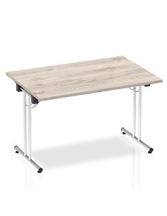 Dynamic Impulse 1200mm Folding Rectangular Table Grey Oak Top I003269