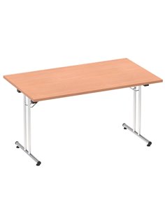 Dynamic Impulse 1400mm Folding Rectangular Table Beech Top I004317