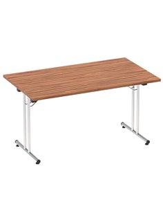 Dynamic Impulse 1400mm Folding Rectangular Table Walnut Top I004318