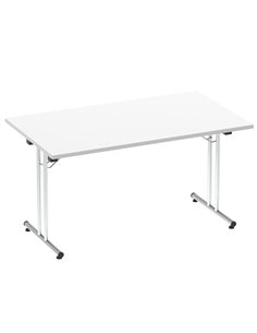 Dynamic Impulse 1400mm Folding Rectangular Table White Top I004319