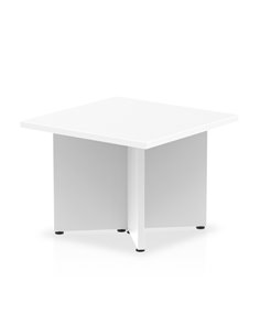 Dynamic Impulse 600mm Coffee Table White Top Arrowhead Leg I003423