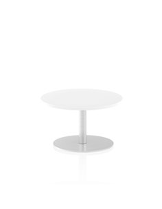 Dynamic Italia 600mm Poseur Round Table White Top 475mm High Leg ITL0102