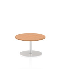 Dynamic Italia 600mm Poseur Round Table Oak Top 475mm High Leg ITL0104