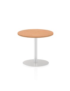 Dynamic Italia 600mm Poseur Round Table Oak Top 720mm High Leg ITL0110