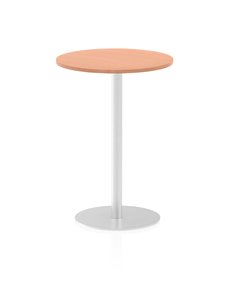 Dynamic Italia 600mm Poseur Round Table Beech Top 1145mm High Leg ITL0112