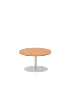 Dynamic Italia 800mm Poseur Round Table Oak Top 475mm High Leg ITL0122