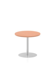 Dynamic Italia 800mm Poseur Round Table Beech Top 720mm High Leg ITL0124