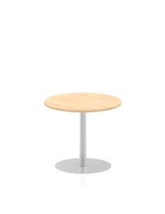 Dynamic Italia 800mm Poseur Round Table Maple Top 720mm High Leg ITL0127