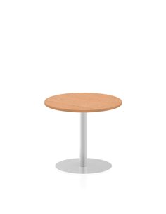 Dynamic Italia 800mm Poseur Round Table Oak Top 720mm High Leg ITL0128