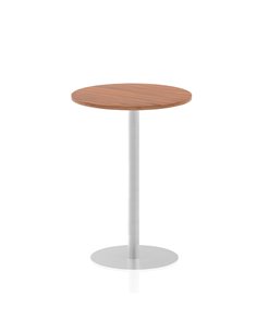 Dynamic Italia 800mm Poseur Round Table Walnut Top 1145mm High Leg ITL0131