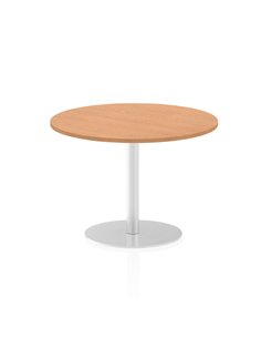 Dynamic Italia 1000mm Poseur Round Table Oak Top 720mm High Leg ITL0146