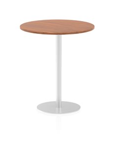 Dynamic Italia 1000mm Poseur Round Table Walnut Top 1145mm High Leg ITL0149