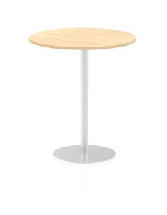 Dynamic Italia 1000mm Poseur Round Table Maple Top 1145mm High Leg ITL0151
