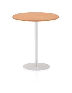 Dynamic Italia 1000mm Poseur Round Table Oak Top 1145mm High Leg ITL0152