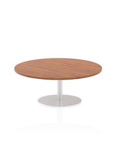 Dynamic Italia 1200mm Poseur Round Table Walnut Top 475mm High Leg ITL0155