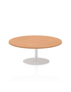 Dynamic Italia 1200mm Poseur Round Table Oak Top 475mm High Leg ITL0158