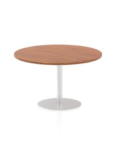 Dynamic Italia 1200mm Poseur Round Table Walnut Top 720mm High Leg ITL0161