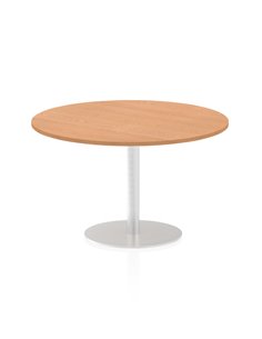 Dynamic Italia 1200mm Poseur Round Table Oak Top 720mm High Leg ITL0164