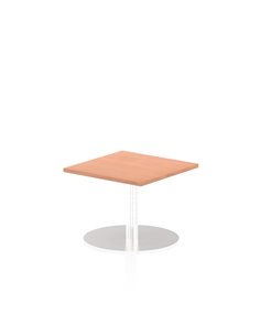 Dynamic Italia 600mm Poseur Square Table Beech Top 475mm High Leg ITL0208